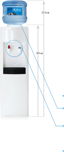 アルピナウォーターサーバー【床置き型】